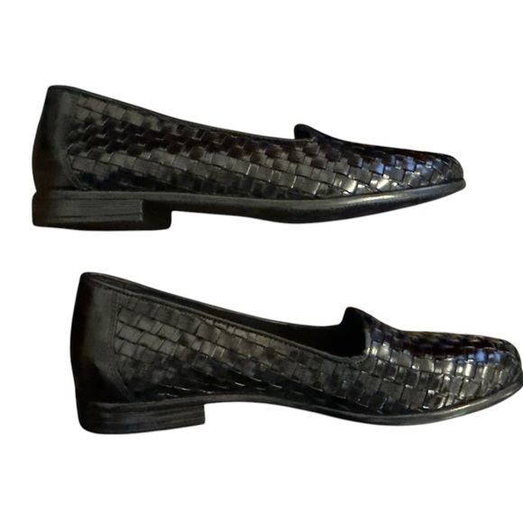 Trotter Liz Black Woven Pattern Slip-ons Women’s size 8N New In Box - Picture 7 of 10